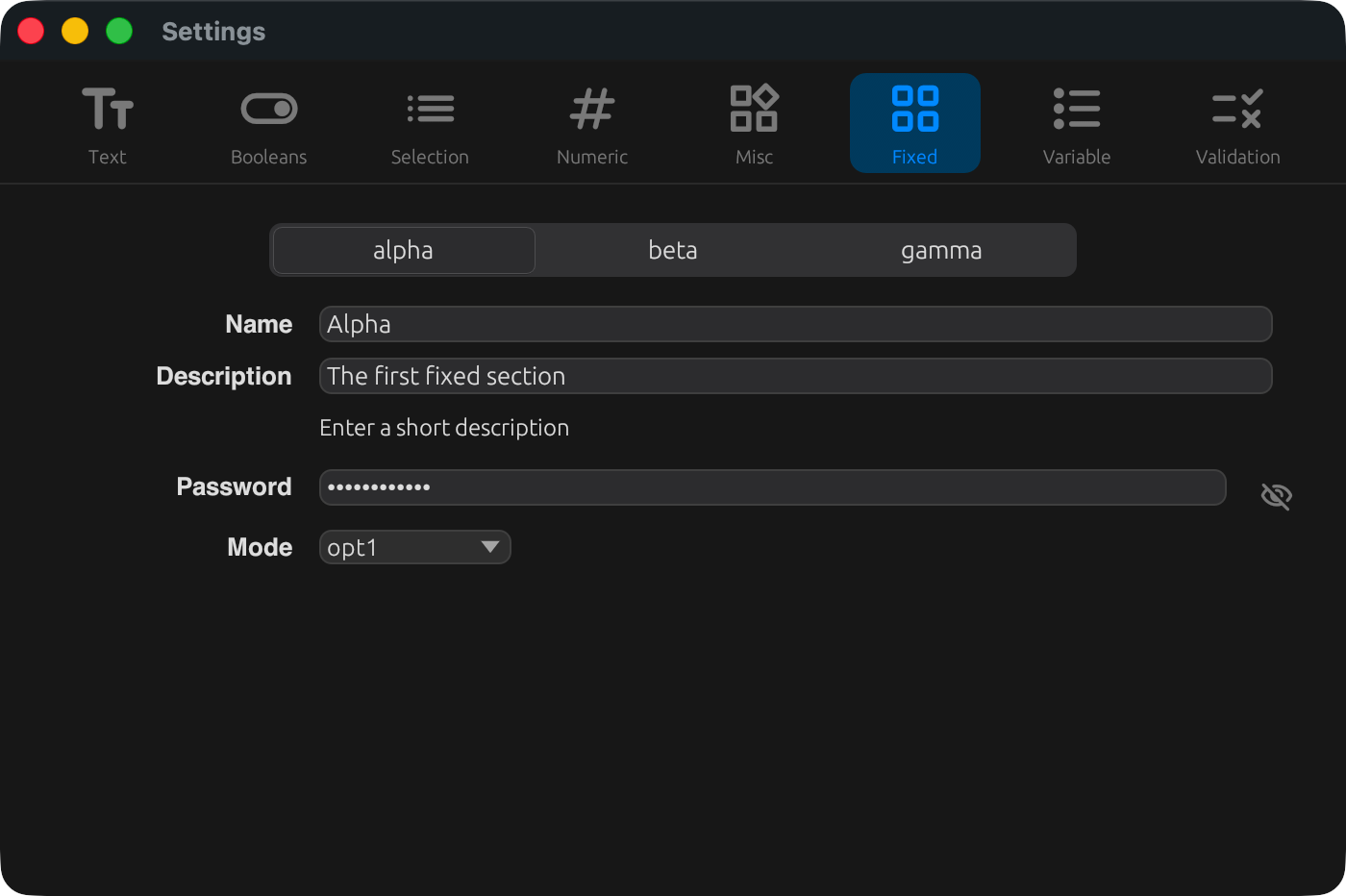 section_map: segmented / fixed