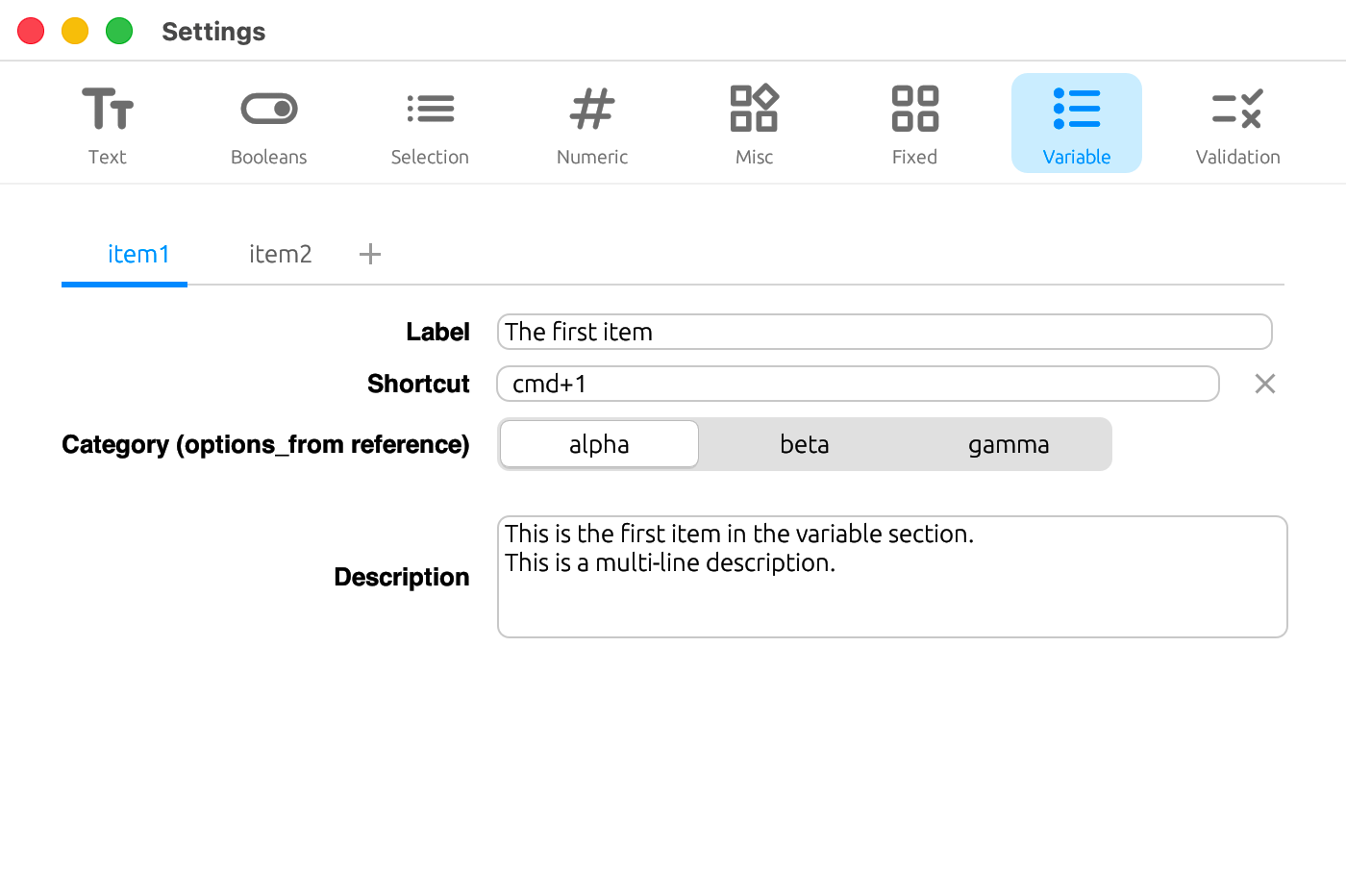 section_map: underline / variable